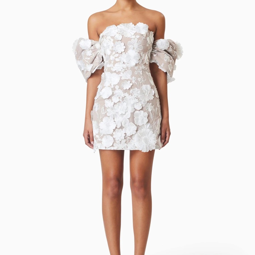 ELLIATT Perry Floral Embellished Mini Dress | Size XS